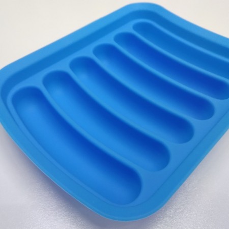 Силіконова форма-трафарет для формування сосисок A-Plus 175 BM блакитна