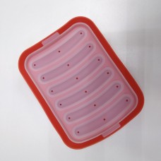Силіконова форма-трафарет для формування сосисок A-Plus 175 BM червона