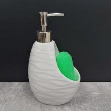 Органайзер для миття з дозатором для миючого засобу фарфоровий Interos PJ00902 600 мл