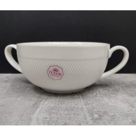 Бульйонниця порцелянова з ручками Interos TU2435 Сітка 400 мл