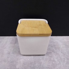 Банка для сипучих продуктів 800мл з бамбуковою кришкою Stenson 3518