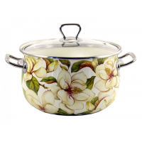 Каструля емальована Interos Магнолія 5.1 л d-22 cм 17150(88438)