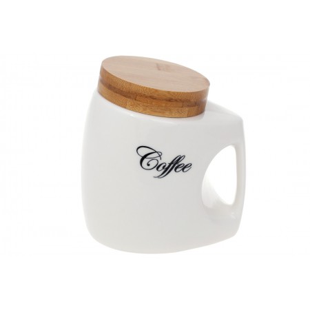 Набір фарфорових банок з бамбуковою кришкою Sugar Coffee Tea 1л Bona Di 945-385/388/387