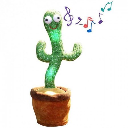 Танцюючий та співаючий кактус з підсвічуванням Dancing Cactus (7450)