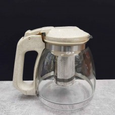 Заварювальний чайник SNT 1500мл (еко пластик+ боросилікатне, зміцнене скло) (9162 )