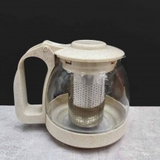 Заварювальний чайник SNT 700мл (еко пластик+ боросилікатне, зміцнене скло) (9161)