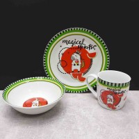 Набір дитячий S&T 3ін. "Єдиноріг" зелений (5144)