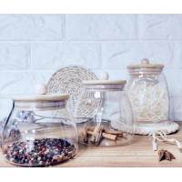 Цукровиця скляна Olens Бамбук середня 750 мл (TW9319M)