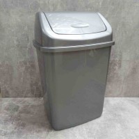 Відро для сміття Алеана 18л з кришкою, сіре (122065)