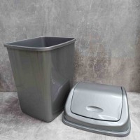 Відро для сміття Алеана 18л з кришкою, сіре (122065)