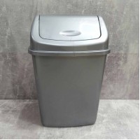 Відро для сміття Алеана 18л з кришкою, сіре (122065)