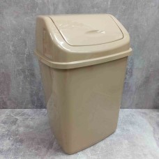 Відро для сміття Алеана 18л з кришкою, кремове (122065)