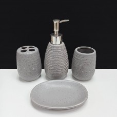 Набір аксесуарів для ванної кімнати 4 пр. "Grey" S&T 888-06-031