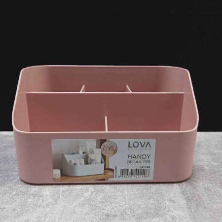 Органайзер для косметики Lova Irak Plastik рожевий LV-140