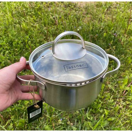 Каструля з нержавіючої сталі Lessner (18см/2,5л) 55876-18