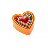 Вирубка для тесту "Серце" двостороння 5 штук у наборі 969/5072