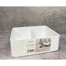 Органайзер Lova plastik 2 відділення білий LV-220