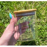 Банка з бамбуковою кришкою для зберігання Stenson 300 мл TD-00981