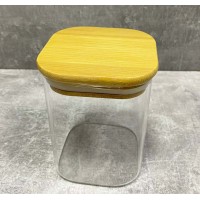 Банка з бамбуковою кришкою для зберігання Stenson 300 мл TD-00981