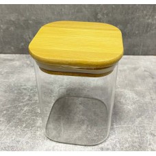 Банка з бамбуковою кришкою для зберігання Stenson 300 мл TD-00981