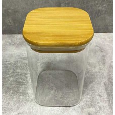 Банка з бамбуковою кришкою для зберігання Stenson 550 мл TD-00981