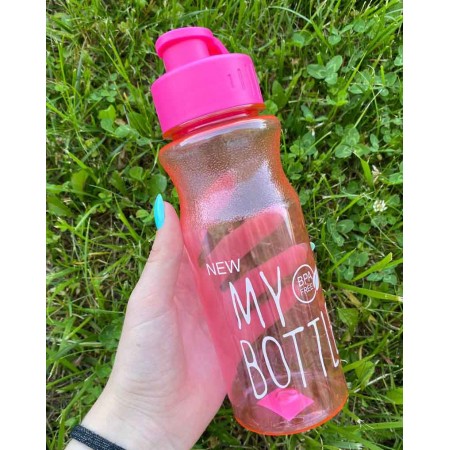 Пляшка для води та напоїв My Bottle 600 мл рожева WB-379