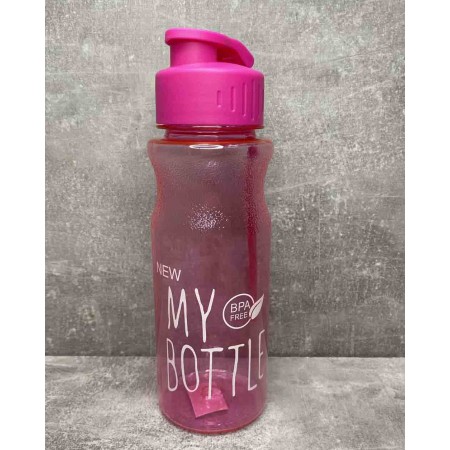 Пляшка для води та напоїв My Bottle 600 мл рожева WB-379