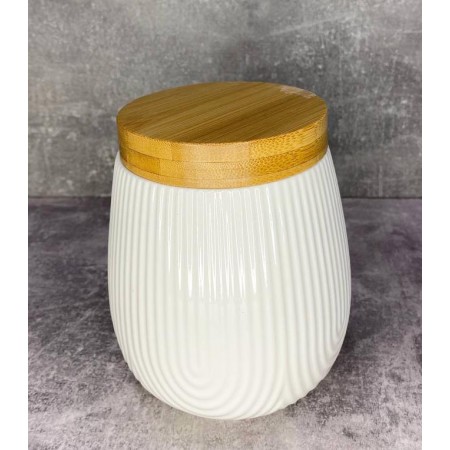 Банку для сипучих з бамбуковою кришкою Interos 900 мл PJ03430-L-1
