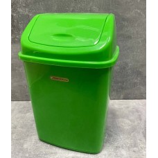Відро для сміття з кришкою 5 л зелене Альона 122061