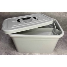 Контейнер для зберігання + вклад 6,3 л сірий ПБ-997