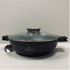 Каструля-сотейник алюмінієвий з мармуровим покриттям антипригарним 5,5 л Edenberg EB-8135 32 см. 