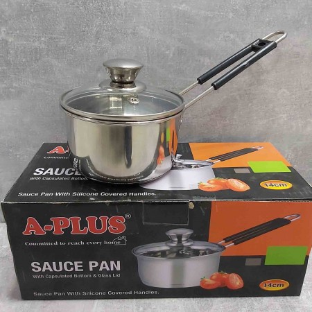 Ківш з нержавіючої сталі А-Plus 14см 0498 0,9 л