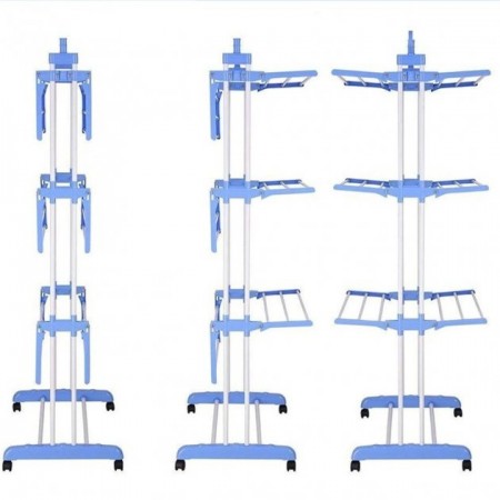 Сушарка органайзер для одягу Spray Painting Clothes Hanger до 40 кг CR-364