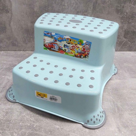 Підставка-лавочка дитяча для унітазу раковини Irak Plastik CM-520 Блакитна