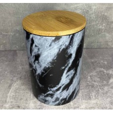 Банка керамічна Limited Edition Marble 750 мл чорна 202С-007-А1