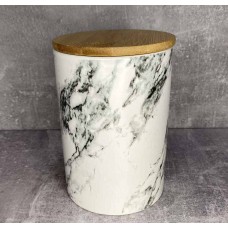 Банка керамічна Limited Edition Marble 750 мл біла 202С-007-А3