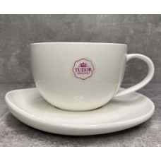 Чашка чайна із блюдцем Tudor England Royal White 240 мл TU9999-3