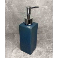 Дозатор для рідкого мила синій із золотими вкрапленнями A-Plus 217 BS