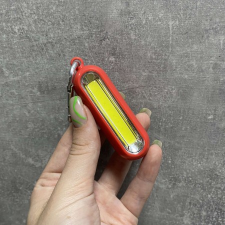 Ліхтарик-брелок з карабіном червоний 24819