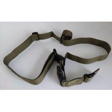 Тактичний триточковий ремінь зелений швидкоз'ємний