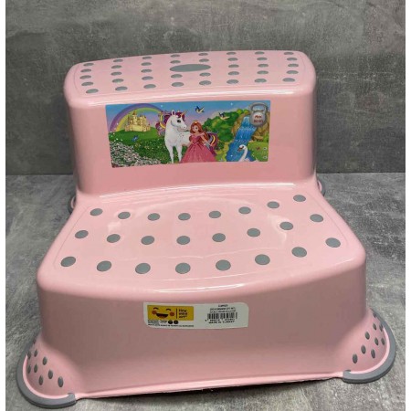 Підставка-лавочка дитяча для унітазу раковини Irak Plastik CM-520 Рожева