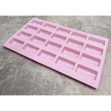 Форма силіконова для конфет 29.5*17*1.5см рожева Stenson MH-4395