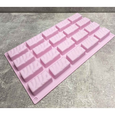 Форма силіконова для конфет 29.5*17*1.5см рожева Stenson MH-4395