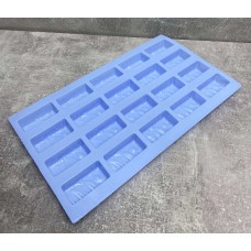 Форма силіконова для конфет 29.5*17*1.5см блакитна Stenson MH-4395