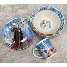 Дитячий набір столового посуду 3 предмети Batler Снігова королева ТМ-20