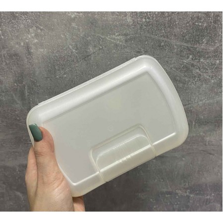 Ланч бокс пластиковий білий  7808