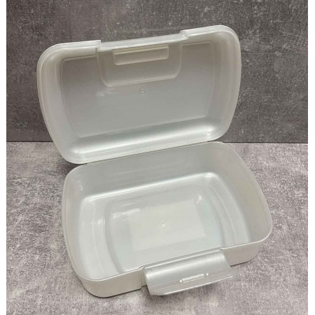 Ланч бокс пластиковий білий  7808