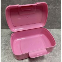 Ланч бокс пластиковий рожевий  9086