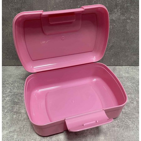 Ланч бокс пластиковий рожевий  9086