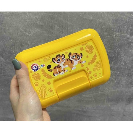 Ланч бокс пластиковий помаранчевий 9086